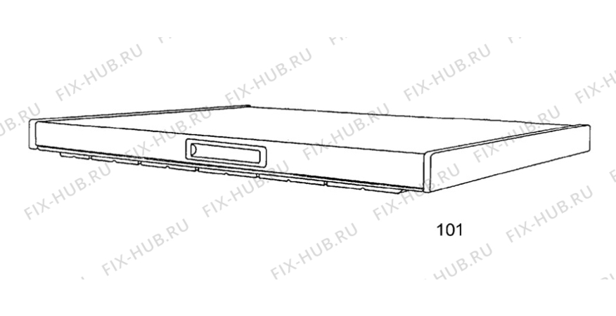 Взрыв-схема холодильника Faure FCH129W - Схема узла Door 003